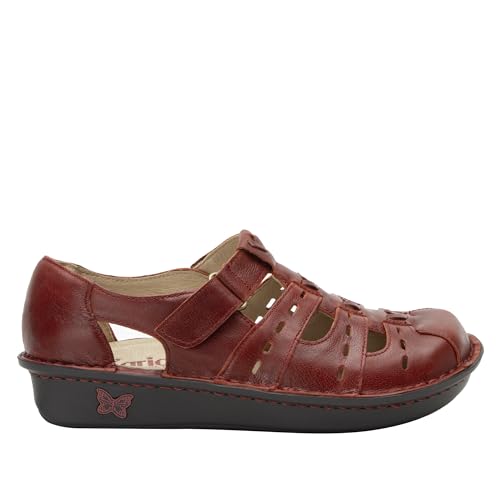 Image of Alegria Women's Pesca Fisherman Leather Sandal