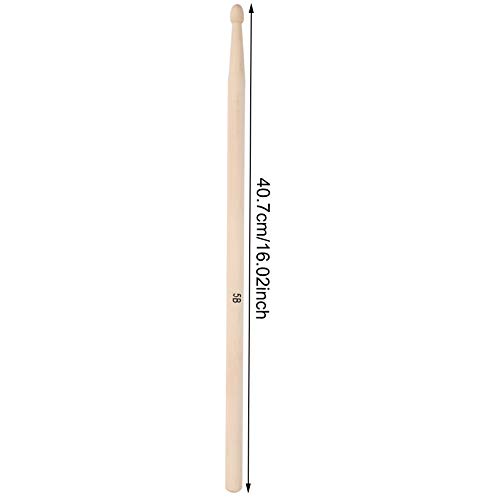 Pilipane Baquetas de Madera de Arce Premium 5A/5B, Paquete de 2 Pares para Batería Jazz miniatura 7