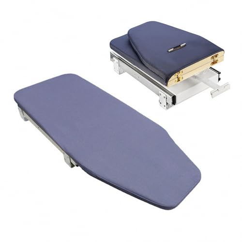 Tabla de planchar giratoria plegable con estante oculto para guardarropa y armario