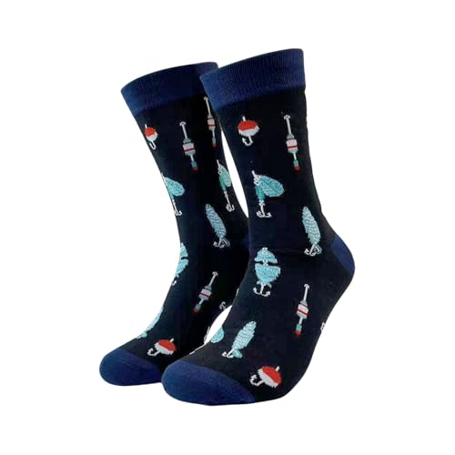 Opilroyn Vissokken | Grappige sokken - Winter warme kous vulling voor mannen vader echtgenoot wandelen camping outdoor verjaardag vakantie