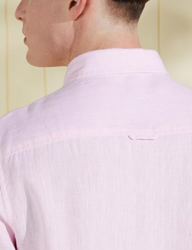 Image of Symbol Premium Men's Pure Linen Solid Casual Shirt (Regular Fit)