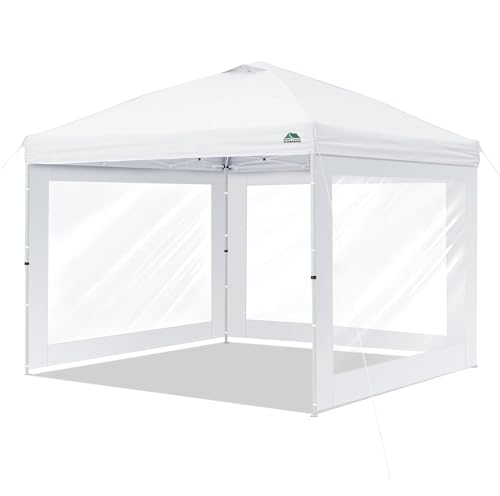 Clear Canopy Sidewalls Compatible with Ozark Trail 10' x 10' Instant Straight Leg Canopy Frame, Canopy Cover ONLY,(White)