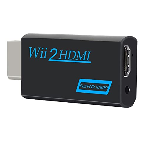 【Jack audio aggiuntivo】 Adattatore da Wii a HDMI, jack audio aggiuntivo da 3,5 mm consente di collegare altoparlanti o cuffie.