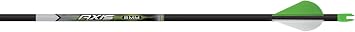 Easton Axis 5mm Carbon Arrows with HIT Inserts, 6-Pack Fletched