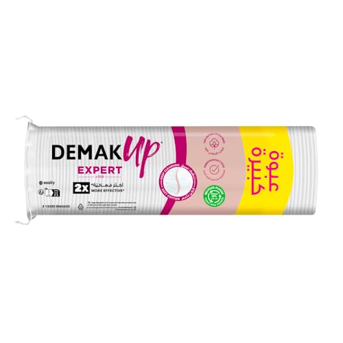 Demak'Up Expert - 108 discos de algodón desmaquillantes, 5, 6 x 5, 6 x 27, 5 cm