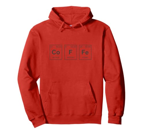 Tabla periódica Coffee Element Funny Chemist Sudadera con Capucha