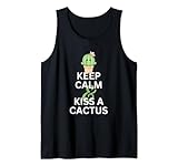 Photo Gallery keep calm and kiss cactus - divertente amante del cactus canotta Photo Gallery keep calm and kiss cactus - divertente amante del cactus canotta