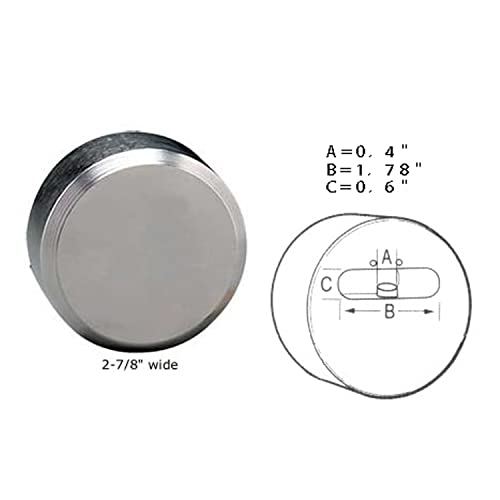 Image of 3PCS New Released Hidden Shackle Hockey Puck Round Padlock Van Trailer Tubular Key