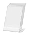 5 Pack Large Sign Holder 11 x 17 inch Slant Back Advertisement Table Tent Side Loading Patio Flyer Form Notice Display Vertical Poster Media Promotional Price Signage Portrait Image Frame By Marketing Holders