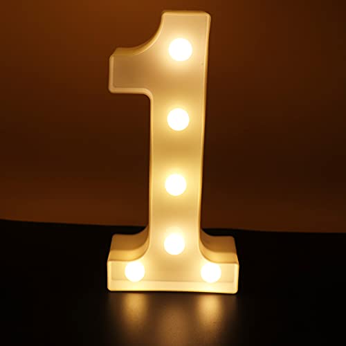 Photo 1 of BUNDLE OF 3 ITEMS- light up number 1 sign, mens shoe horn, 5 small plastic bowls multi color