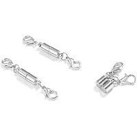 VOCOP Cierres magnéticos con Cierre de Langosta, Pulseras de Cuero, Conectores de Collar para Accesorios de fabricación de Joyas DIY