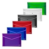 BAZIC Products Plastic File Folder, Legal Size File Folders V-Flap, Home Office School Supplies, Portable Paper Organizer for Receipts Bills Documents, 24-Pack