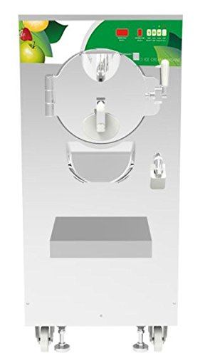 Commercial Gelato Machine, Hard Ice Cream Machine, Ice Cream Machine, Ice Cream Maker, Frozen Yogurt Machine 76L/Hour Single Flavor Standing Model Stainless Steel #TOP2