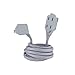 Globe Electric Designer Series 9-ft Fabric Extension Cord, 3 Polarized Outlets, Right Angle Plug, 125 Volts, Metallic Gray 22890