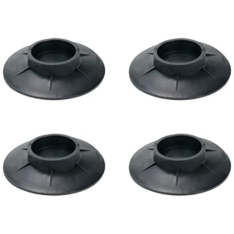 Tighall 4 PCS Anti Slip Pads for Washing Machine, Washer and Dryer Anti-Walk TPU Rubber Mat with Double-Sided Viscose Cover