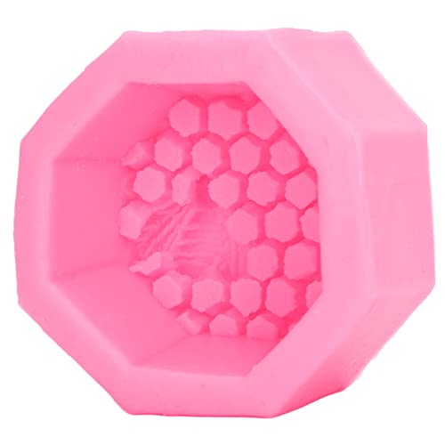 Molde de Silicona, Molde de Silicona de Panal, Moldes de Silicona para Jabón, para Hacer Chocolate, Caramelos Duros, Caramelos Blandos, Decoración de Tartas, Decoración de Fiestas Y Gelatina (rosa)