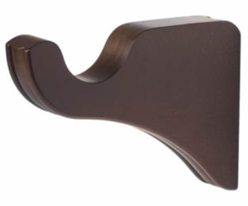 Kirsch Wood Trends Classics 3 1/2" Return Center Bracket for 1 3/8" pole, Mahogany (MPN# 5611EG083)