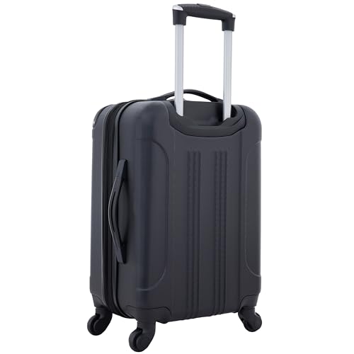 Travelers Club Luggage Chicago 20 Inch Expandable Carry-On Spinner, Black, One Size image 1