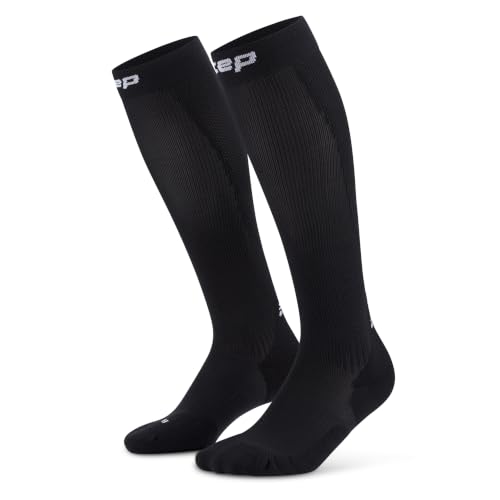 CEP CORE 5.0 TALL – Kompressionsstrümpfe Damen für lange Läufe – Kompressionssocken mit Air-Channels & verstärkten Zonen – laufsocken kompression damen für Regeneration & stabilen Halt