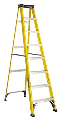 Ladder 8' Fiberglass Step Ladder, 250-lb Capacity Industrial Home Improvement Tools Workshop Equipments Workshop Equipment Ladders, Stepladder, Stair, Factory, Plant, Works, Manufactory, Shop.