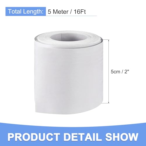 Image of Wood Grain Repair Tape - 1 Pack Self Adhesive Wood Tape Fits for Tables Doors Window Floor Furniture Renovation - PVC Durable Multi-Use Adhesive Patch - (2-inch x 16-ft White)