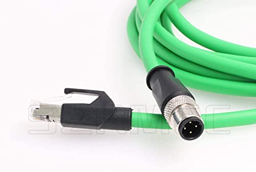 Cable M12 D-Code a RJ45 Cat5e impermeable y altamente flexible de 8 metros 4