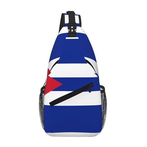 Sac de poitrine croisé drapeau cubain pour homme