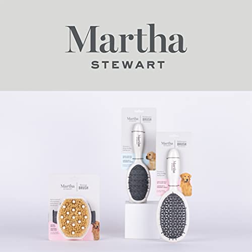 Martha Stewart For Pets Double Sided Comb For Dogs | 2-In-1 Dog Grooming Comb With Stainless Steel Pins | Wet Or Dry Small Dog Brush For Dogs | Dog Grooming Supplies, Dog Hair Brush, Dog Comb #TOP4