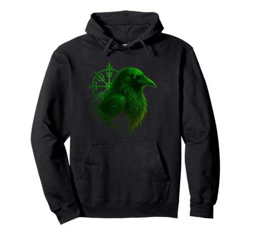 Hugin & Munin die Raben Odins Wikinger Kelten Valhalla Rabe Pullover Hoodie