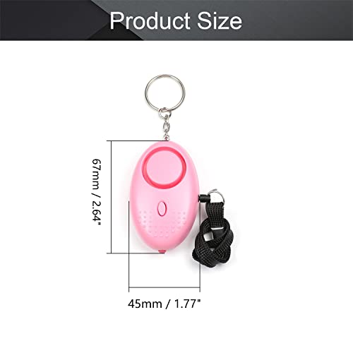 Image of Othmro 2 Pack 120DB Personal Alarm with LED Lights, Emergency Safety Alarm for Women, Men, Children, Elderly Pink