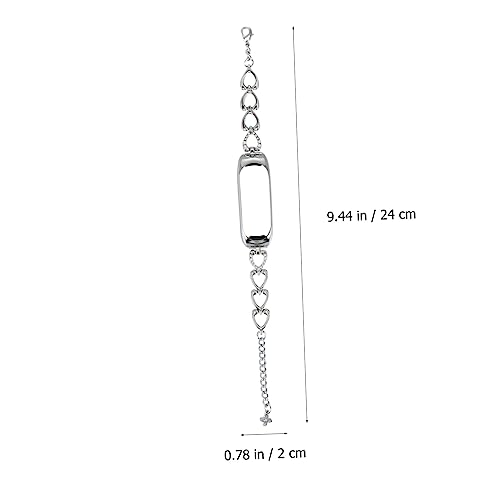 Bracelet de montre métallique cœur Uonlytech au design spatial chic