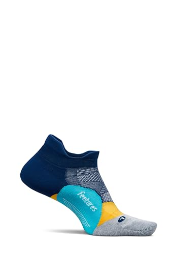 Image of Feetures Elite Light Cushion No Show Tab Sock Wave