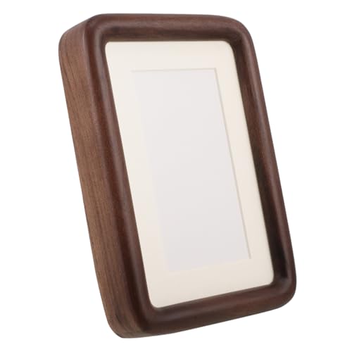 QUMIIRITY Marco De Fotos De Madera Maciza Rústico Soporte De Mesa Decorativo Marco De Fotos Vacío Para Exhibición Casa Para Mesa De Escritorio Diseño Elegante y Funcional