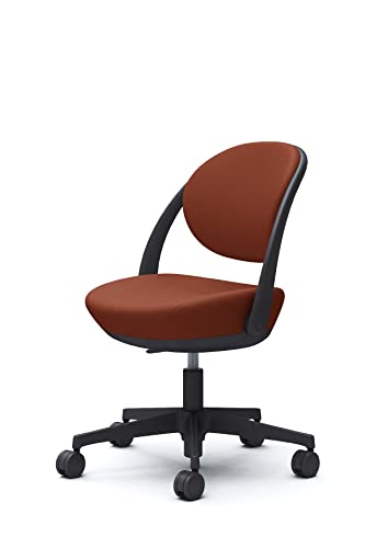 オカムラ パラベル パーソナルチェア 在宅ワーク対応 5本脚ウレタンキャスター ブラック テラコッタ 8CBAER-FKY8