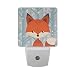 2 Pack Plug in LED Night Light Plug-in, Ultra-Slim, and Cool-Touch Dusk to Dawn Sensor Night Lamp Brown Fox Kids Adults and Nursery Decor Night Light