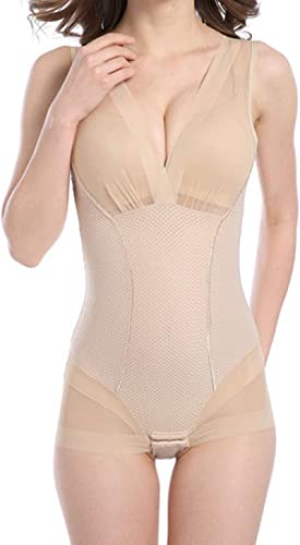 GUHPZA Women's Abdomen Control Body Shaping Clothes Durable Tight Underwear, Slimmer Body Shaping Invisible Dress,Skin-X