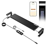 GLOWRIUM Saltwater Aquarium Light, Smart Reef Coral Fish Tank Light with Bluetooth + WiFi Dual Control App, DIY Spectrum, Brightness Adjustable, Anti-Drop, Real Time Water Temperature Sensor(48-60 in)