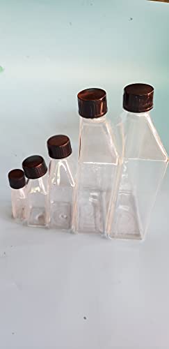 Beyondsupply-Five Lab Glass Tissue Cell Culture Flask Cap Sample Bottle New #TOP4