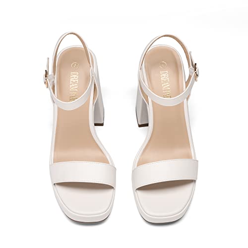 Image of DREAM PAIRS Heels for Women Block Chunky Platform Sandal