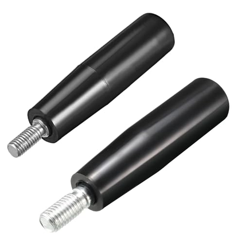 Poignée rotative M10 M12, bouton métallique en plastique, tige filetée mâle, vis de volant adaptée à la fraiseuse, meulage de tour 100mm 1 pièce (Size : M12)