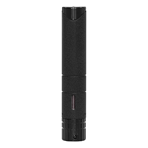 Xikar Turrim Cigar Lighter, Single Jet Flame, Oversized Fuel Tank, Refillable, Piezo Ignition, Wrinkle Black #TOP2