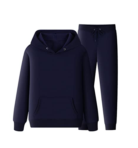 Survêtement d'hiver en polaire homme contre le froid bleu marine XXL