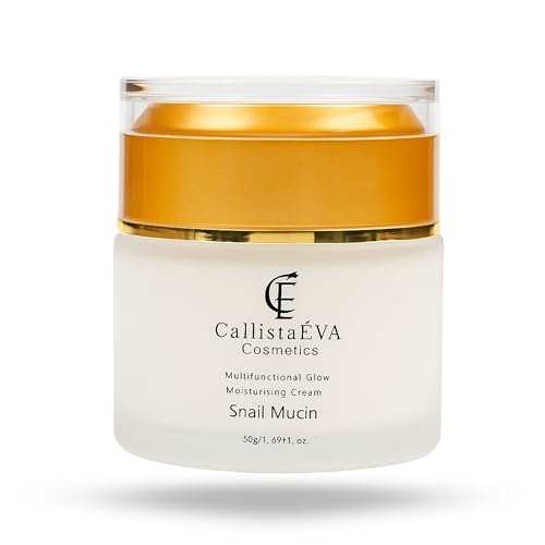 CallistaÉVA Crema facial de caracol mucina [fabricada en Alemania] – Hidratación intensa y cuidado antiedad con ácido hialurónico y péptidos – reafirma, repara y suaviza la piel radiante – 50 g