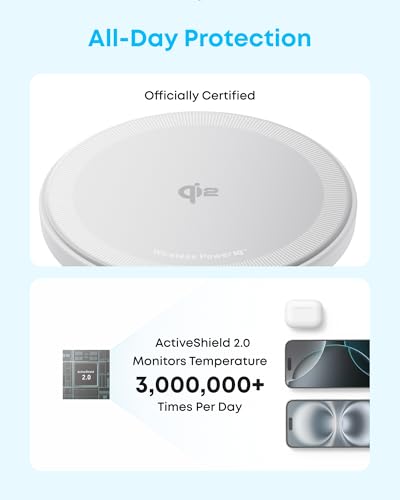 Anker Zolo MagSafe-Compatible Wireless Charger with Qi2 15W Fast Charging | Qi2-Certified Charging Pad, for iPhone 18 Pro / 17 / 16 / 15 / 14 / 13 Series, AirPods (1-Pack, Not for Pixel, No Adapter) - image 4