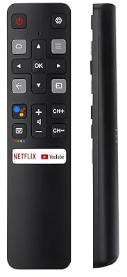 Replacement Remote Control for All TCL Android 4K UHD Smart TV, RC802V FNR1 Compatible with All TCL Android TV 40S334 50S434 55S434 75S434 40S330 70S430 32S334 55S435 50S435 [NO Voice Function]