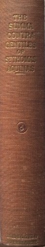 The Summa Contra Gentiles of Saint Thomas Aquin... B000UX8SFG Book Cover