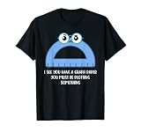 Je vois qu'il a du papier quadrillé mathématiques T-Shirt