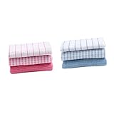 BELLIFFY 6 Piezas Paños de Cocina Absorbentes Unidades Trapos Multiusos de Algodón Duradero para Limpieza Eficaz y Secado Rápido para Uso Doméstico Diario Color Aleatorio Color Aleatorio