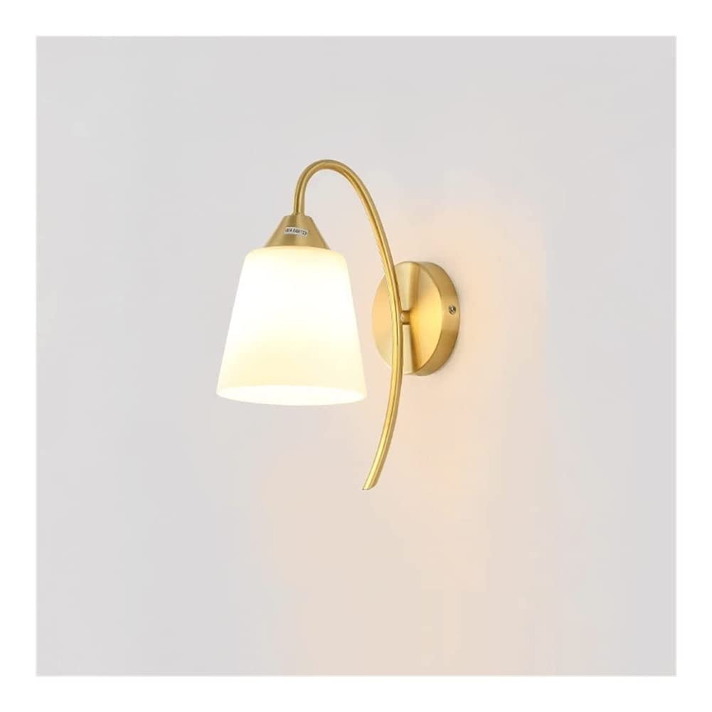 YNIYUJKL Wall Lamp, Wall Sconces Industrial Lighting Stair Aisle Balcony Indoor Wall Lamps Creative All Copper Mounted Lighting Fixture Wall Lights E27 Cylindrical Wall Scon
