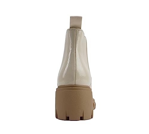 Image of Soda PIONEER ~ Women Lug Sole Mid Heel Chelsea Fashion Ankle Bootie w /Double Elastic Gore